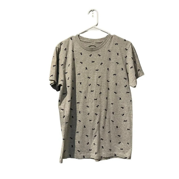 Disney All Over Print Mickey Mouse Grey T Shirt Men's Size Medium - Picture 1 of 3
